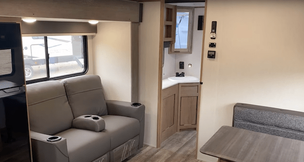 Alpha Wolf 23LDE living eating bathroom