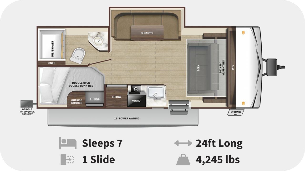 Go Play 188BHS Floorplan