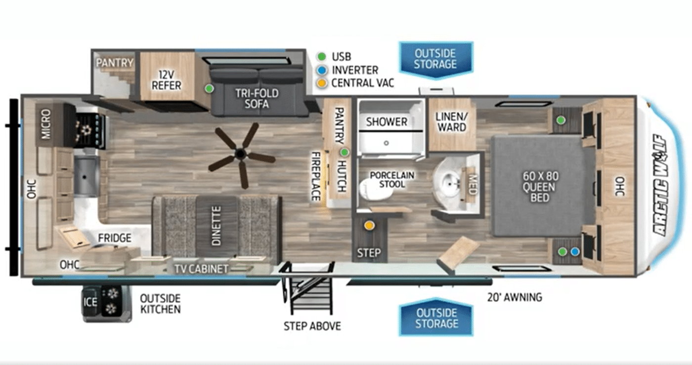 Arctic Wolf 23MLE Layout