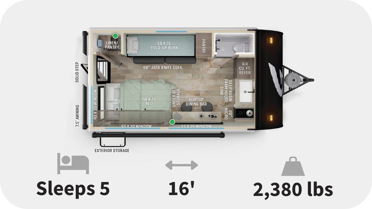 Go Lite Cloudbreaker 15 Floorplan