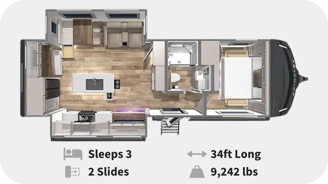 Model Z Air 285 Floorplan