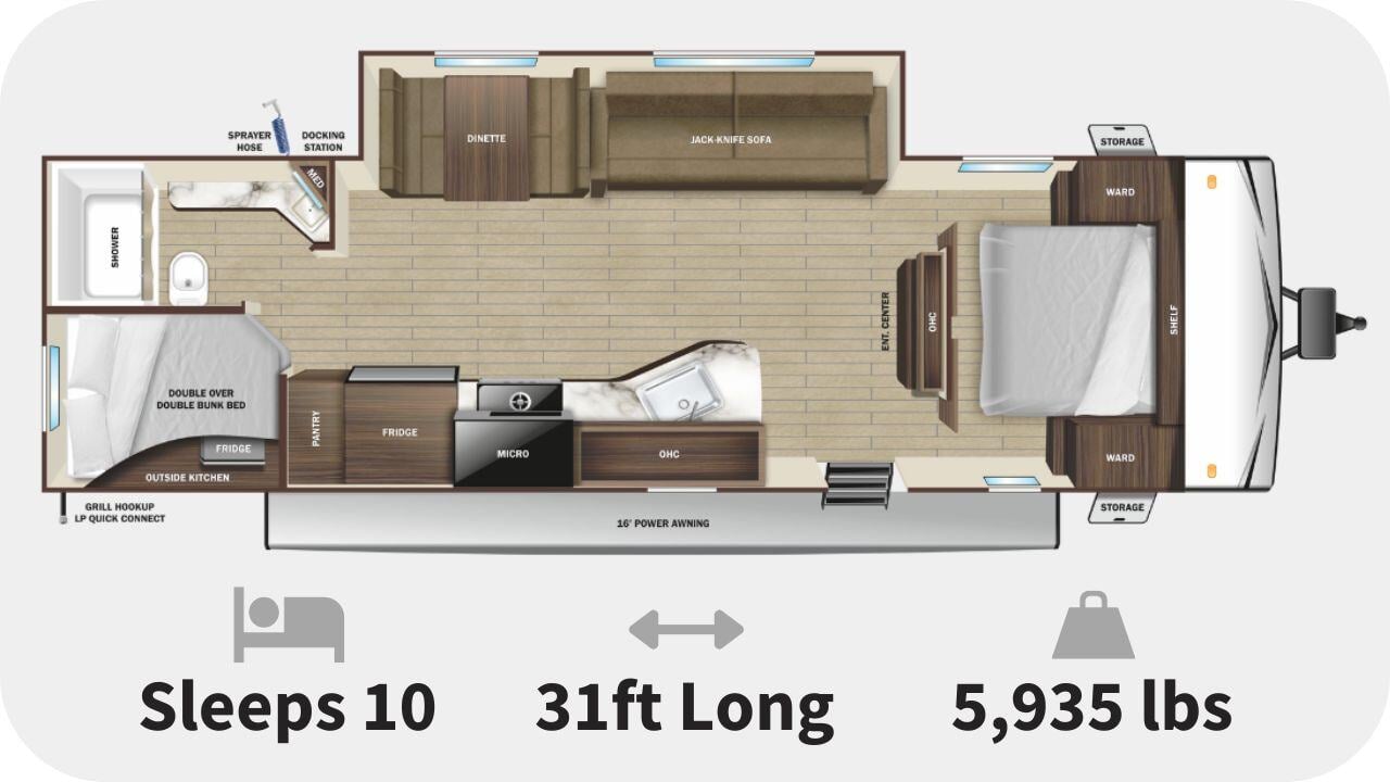 Go Play 26BHS Floorplan