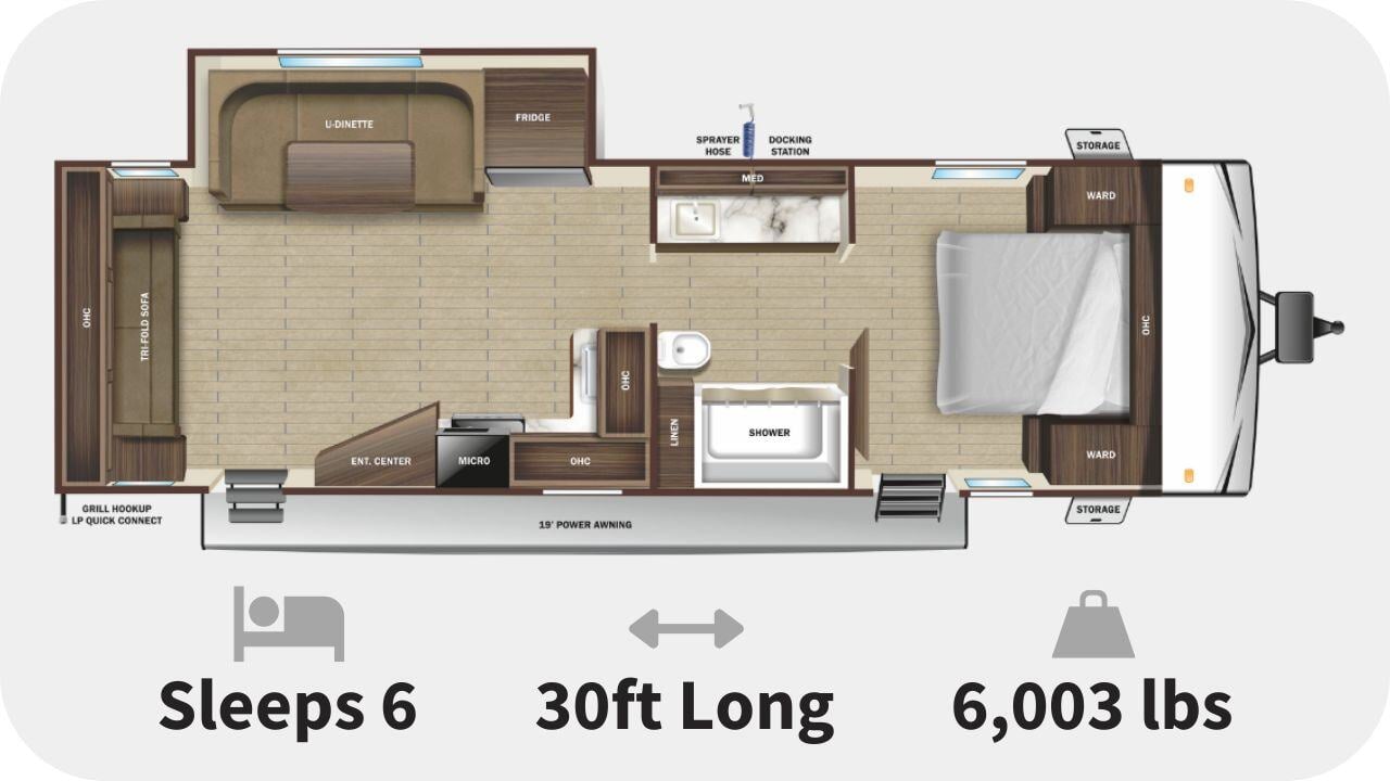 Go Play 26RLS Floorplan